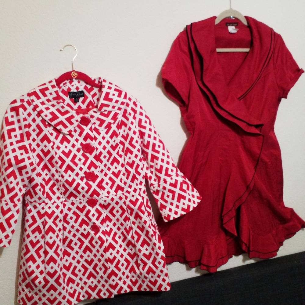 TWO very unique coats size medium
